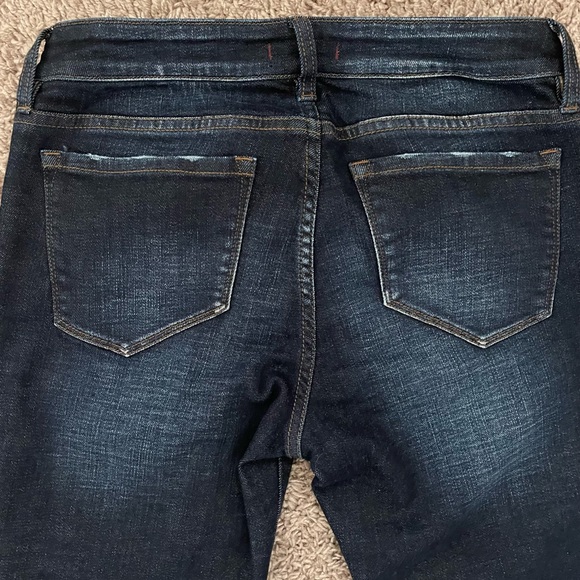 Dear John Dark Wash Mid Rise Flare Distressed Denim Wide Leg Jeans SZ 27 BNWT - Picture 6 of 12